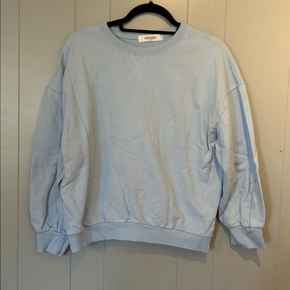 Storets Baby Blue Crew Sweatshirt Size S/M